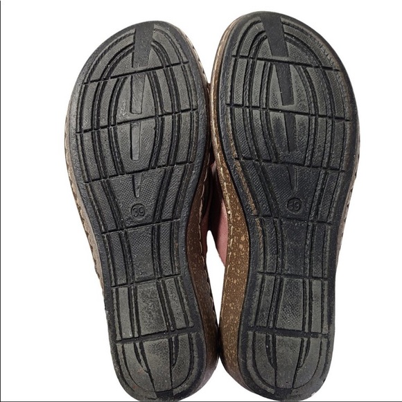 STEPWEL Dusty Rose Cork Heeled Sandals Size 39 - Picture 4 of 4